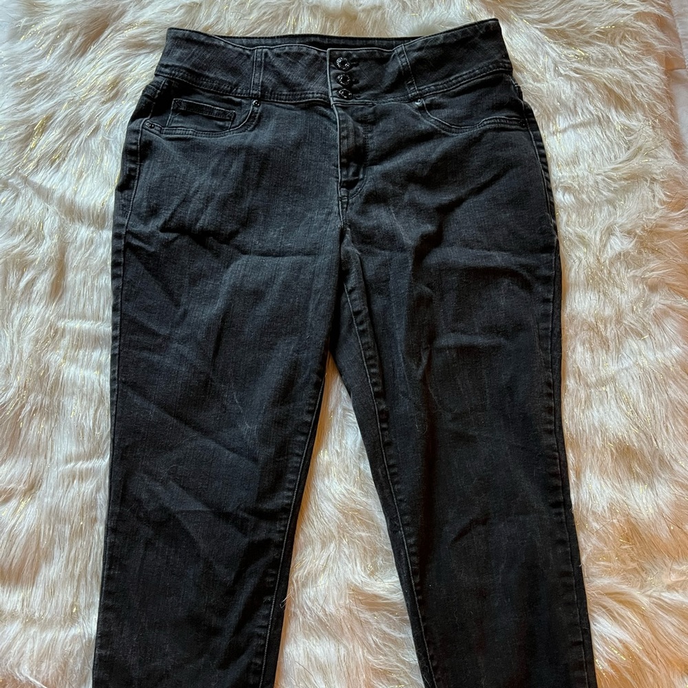 Black High Waisted Skinny Jeggings